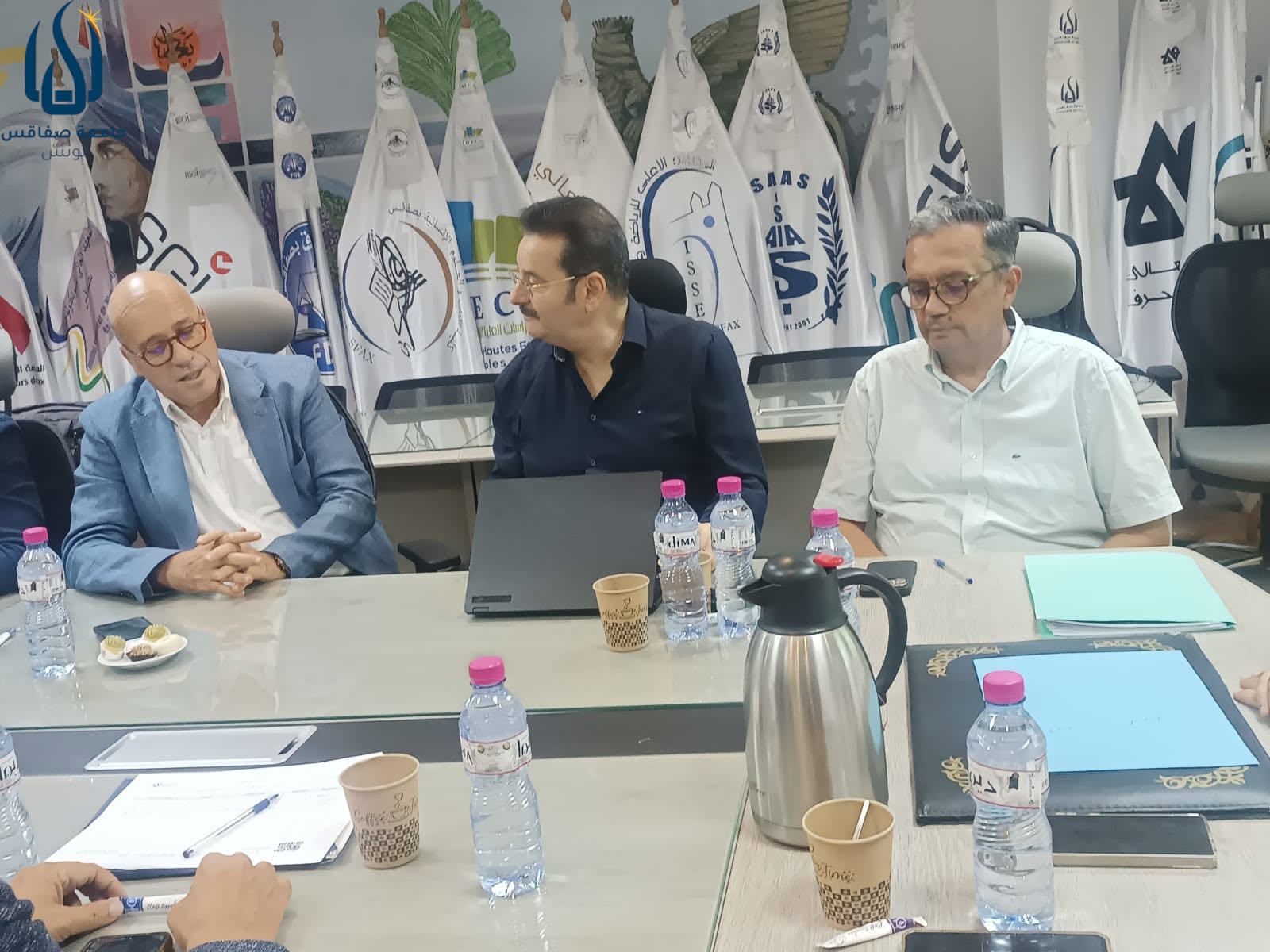 Réunion au rectorat avec Hatem Fourati et Ahmed Ben Messaoud